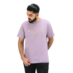 Giordano Men's Short Sleeve Print Tee-Purple