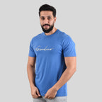 Giordano Men's Print Tee-Blue