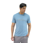 Giordano Men's Print Tee-Blue