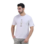 Giordano Men's Crew Neck Short Sleeve Relaxed Fit Classic Logo Print Tee-Brown