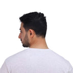 تي شيرت رجالي مريح بأكمام قصيرة وياقة دائرية وطباعة شعار كلاسيكي
