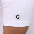 Men's Crew Neck Short Sleeve Relaxed Fit Classic Logo Print Tee