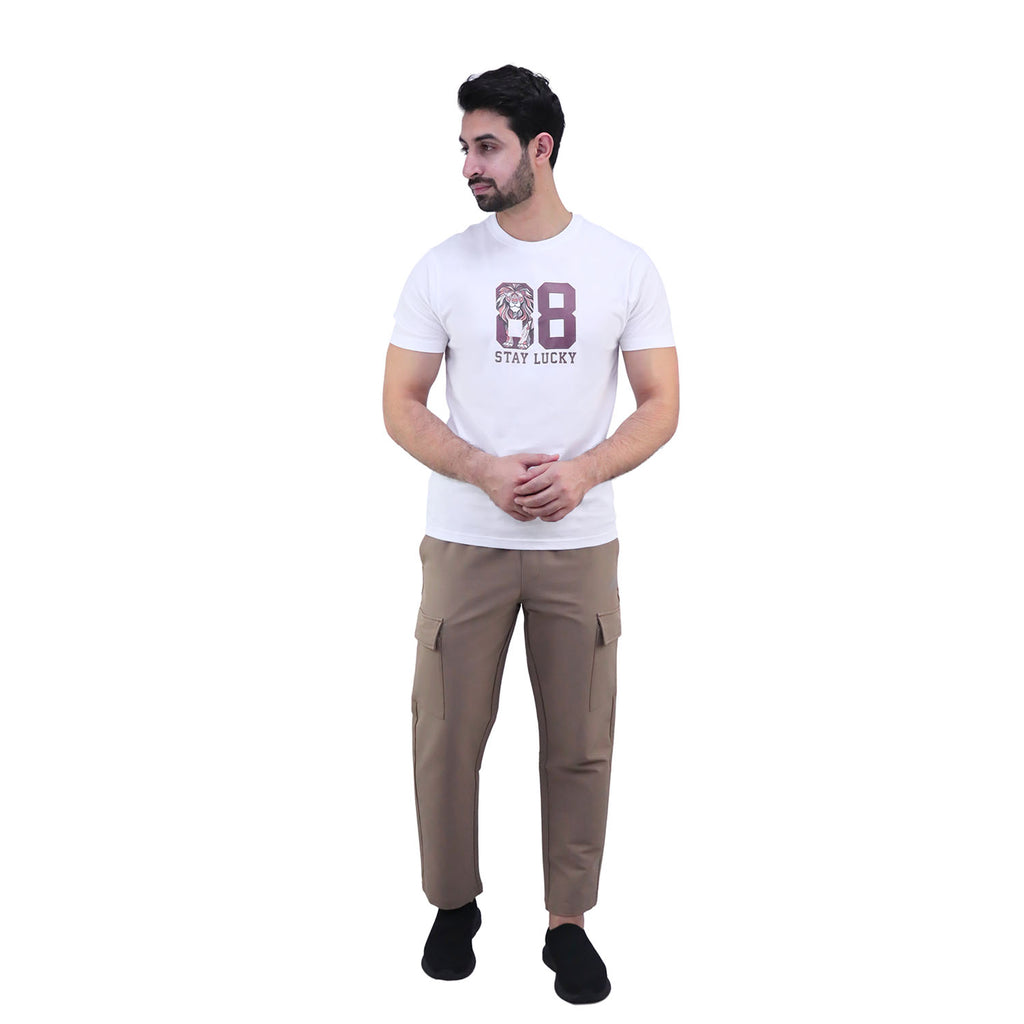 تي شيرت رجالي من القطن الجيرسي المطبوع (تي شيرت Ai)