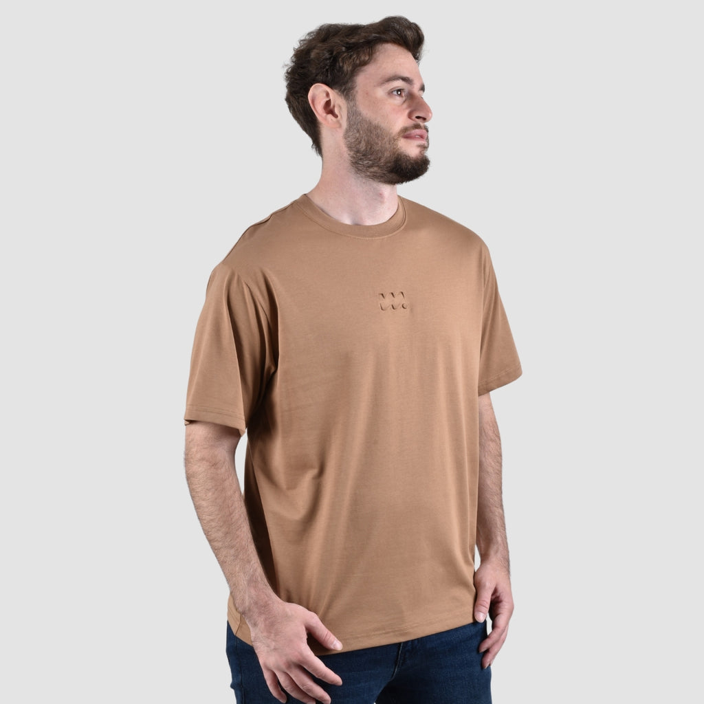 Men's Crew Neck Short Sleeve Wander Wonder Collection Relaxed Fit Print Tee