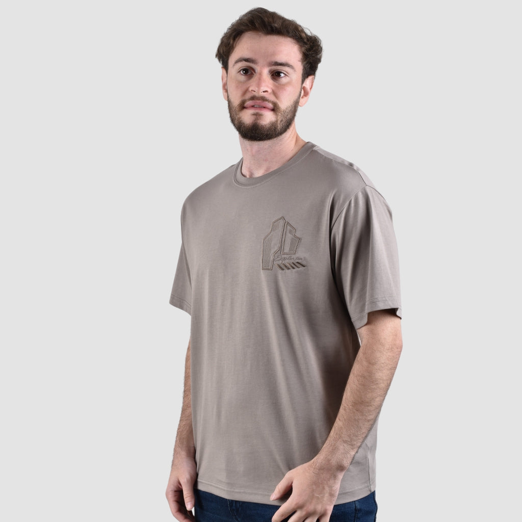 Men's Crew Neck Short Sleeve Wander Wonder Collection Relaxed Fit Print Tee