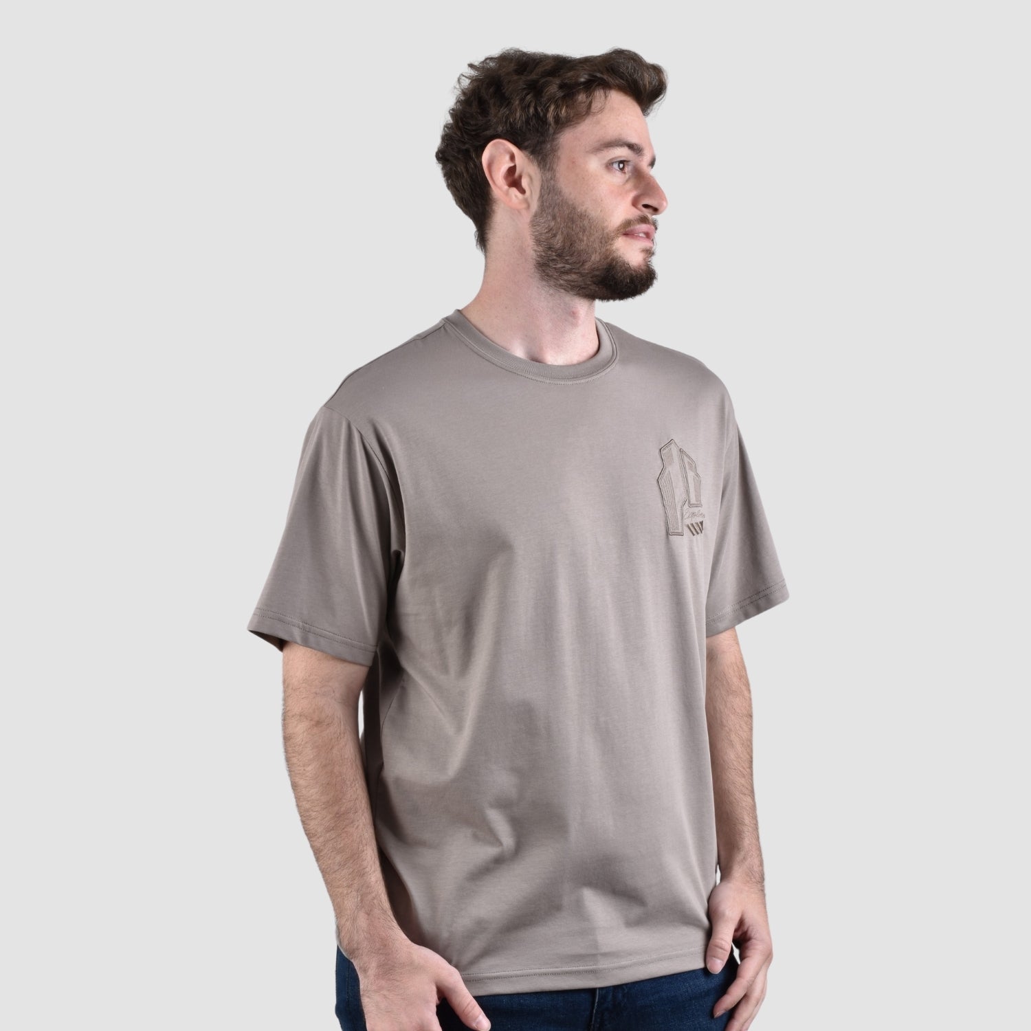 Men's Crew Neck Short Sleeve Wander Wonder Collection Relaxed Fit Print Tee