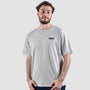 Giordano Men's Crew Neck Short Sleeve Wander Wonder Collection Relaxed Fit Print Tee-Grey