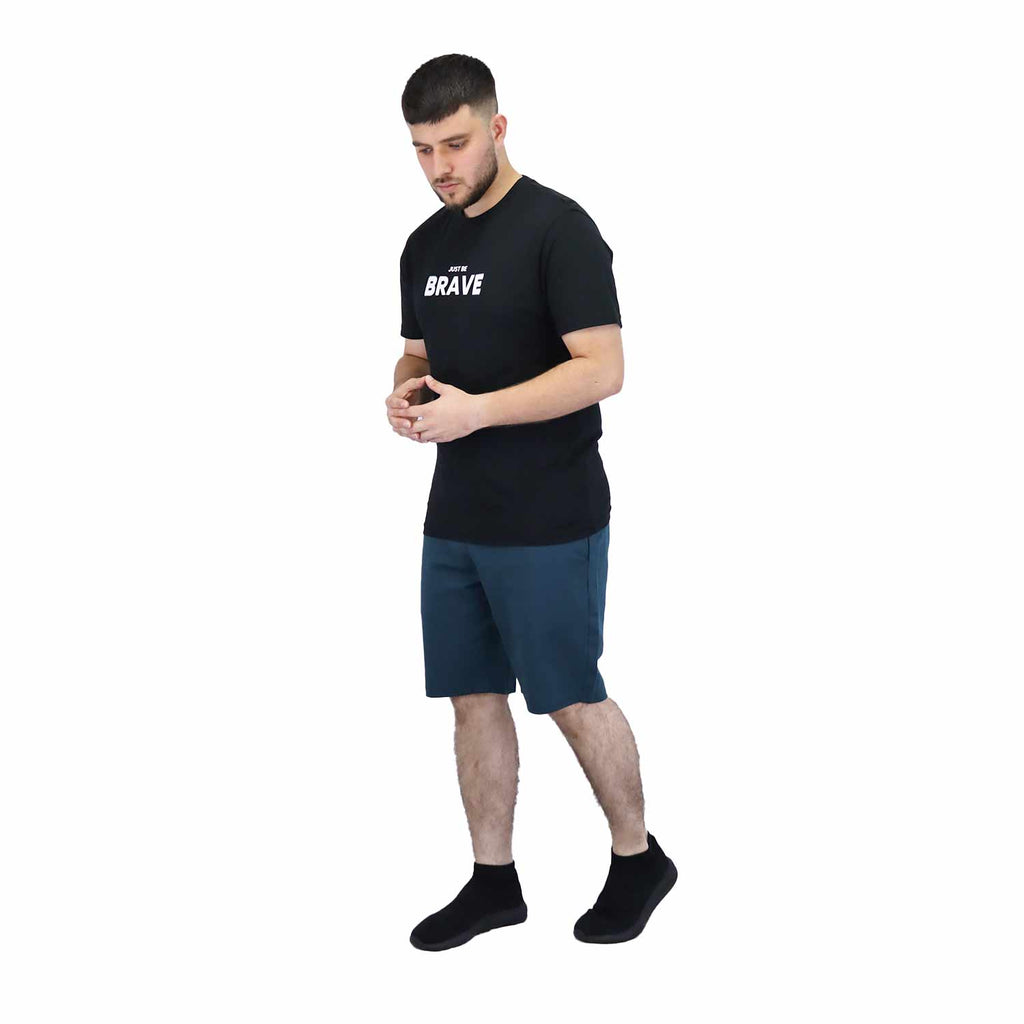 Men's Cotton Jersey Crew Neck Slim Fit Message Print Tee