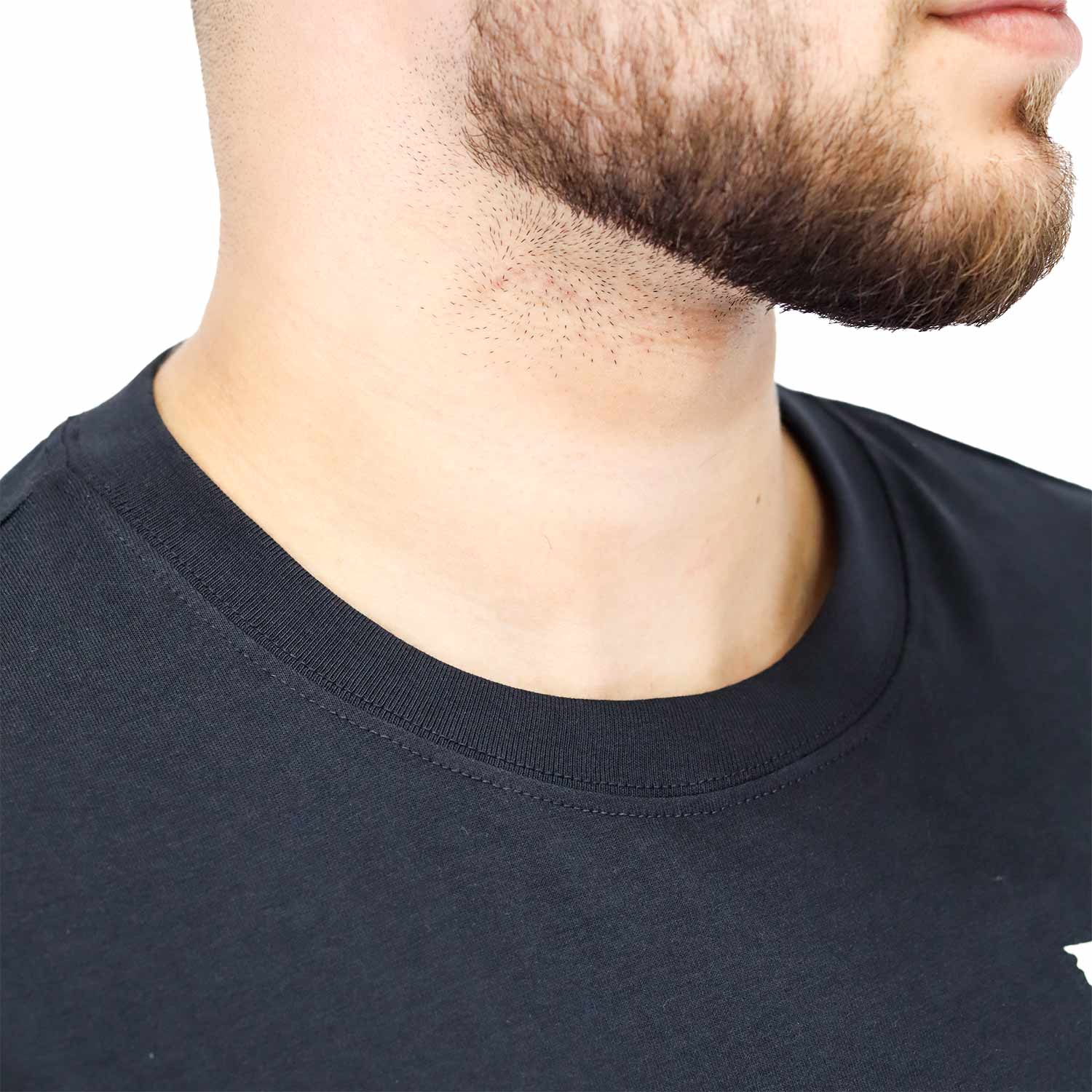 Men's Cotton Jersey Crew Neck Slim Fit Message Print Tee