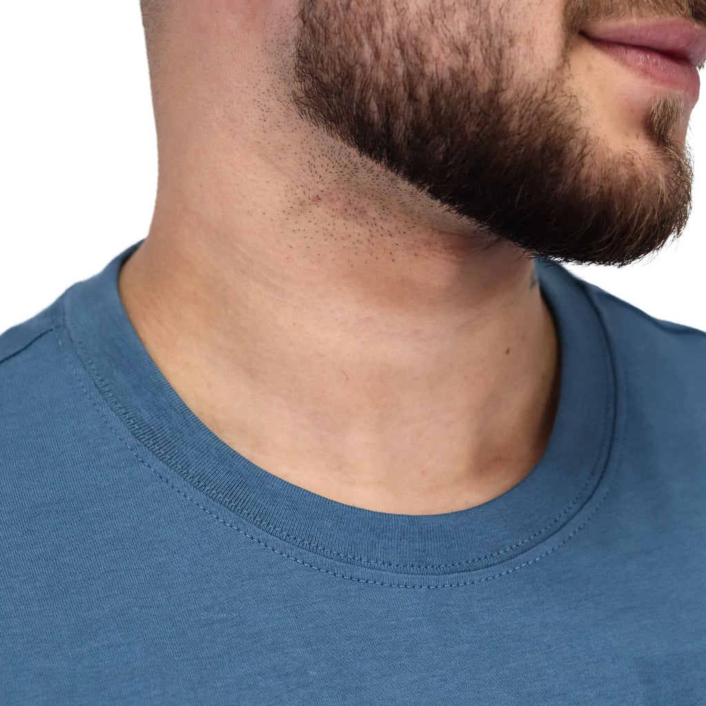 Men's Cotton Jersey Crew Neck Slim Fit Message Print Tee
