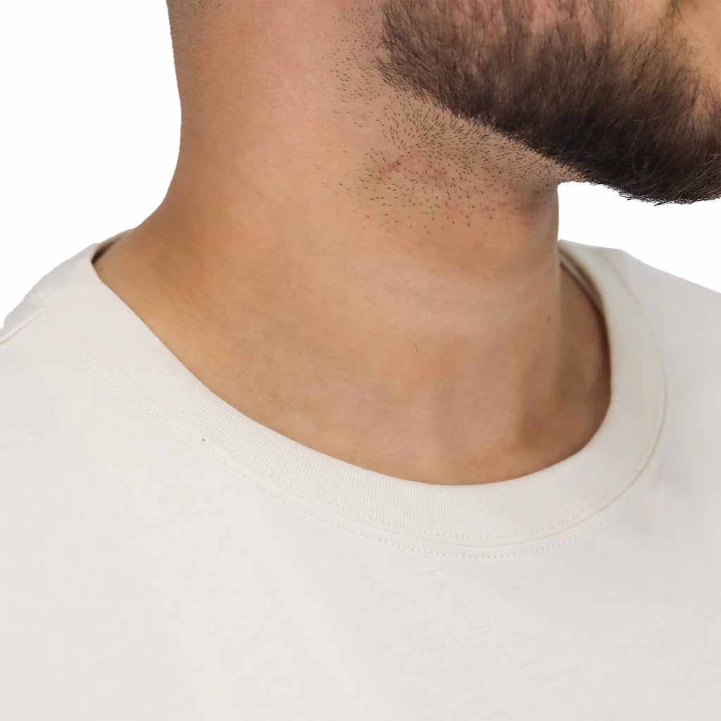 Men's Cotton Jersey Crew Neck Slim Fit Message Print Tee