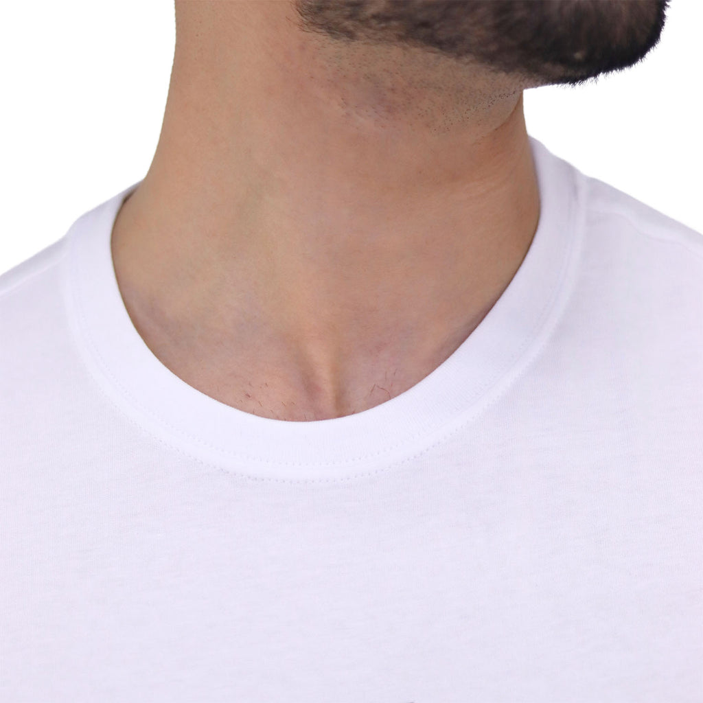 Men's Cotton Jersey Crew Neck Slim Fit Message Print Tee