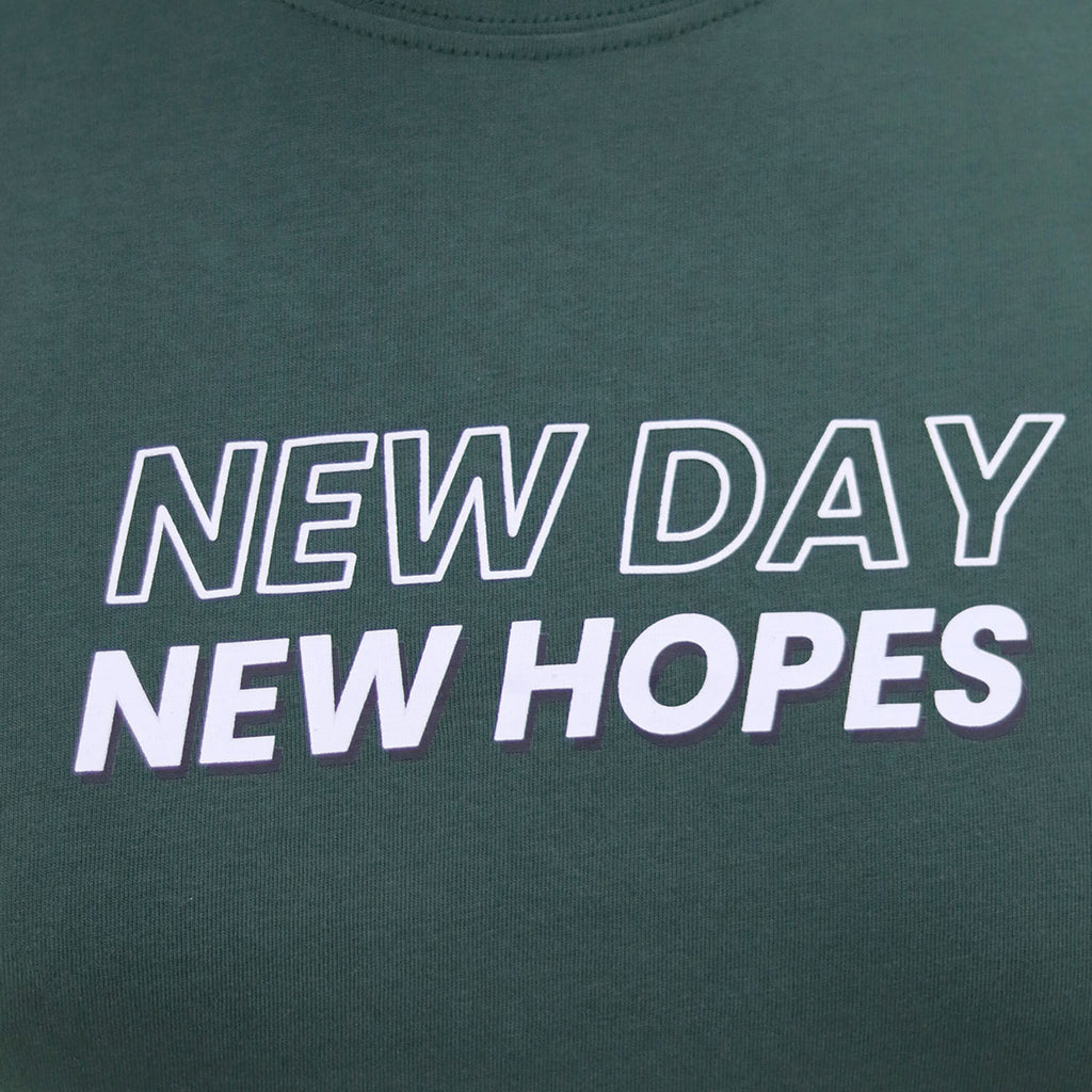 Men's Cotton Jersey Crew Neck Slim Fit Message Print Tee