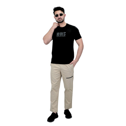 Men's Cotton Jersey Crewneck Short Sleeve Slim Fit Wws Print Tee