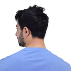تي شيرت رجالي من القطن الجيرسي بأكمام قصيرة وياقة دائرية وقصة ضيقة وطبعة WWS