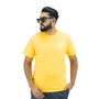 Giordano Men's Cotton Jersey Crewneck Short Sleeve Slim Fit Wws Print Tee-Yellow