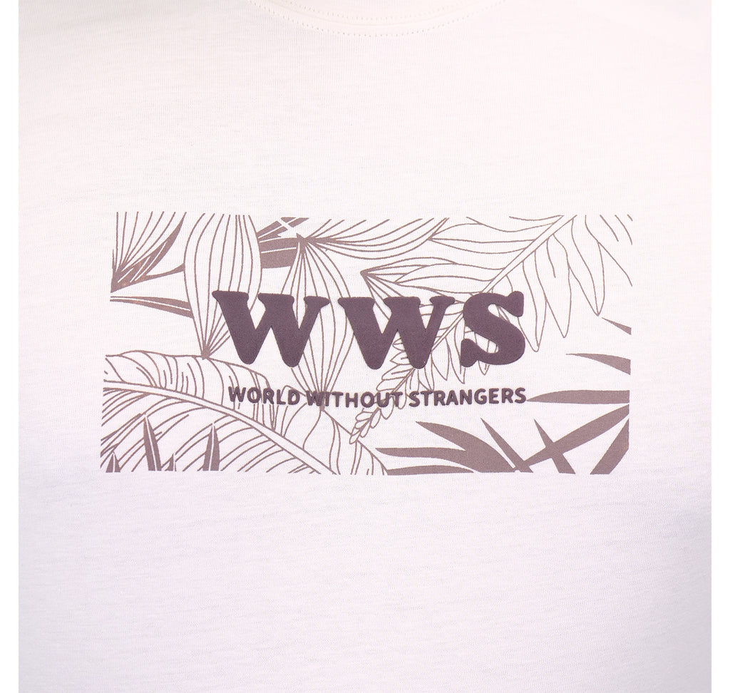 Men's Cotton Jersey Crewneck Short Sleeve Slim Fit Wws Print Tee