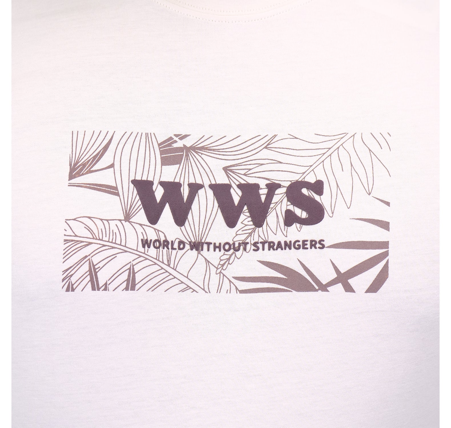 Men's Cotton Jersey Crewneck Short Sleeve Slim Fit Wws Print Tee