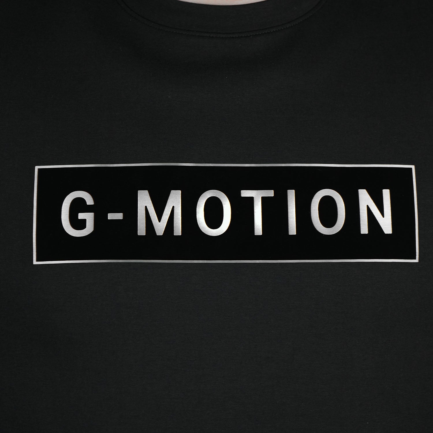 سويت شيرت رجالي من مزيج القطن بطبعة G-Motion ورقبة دائرية