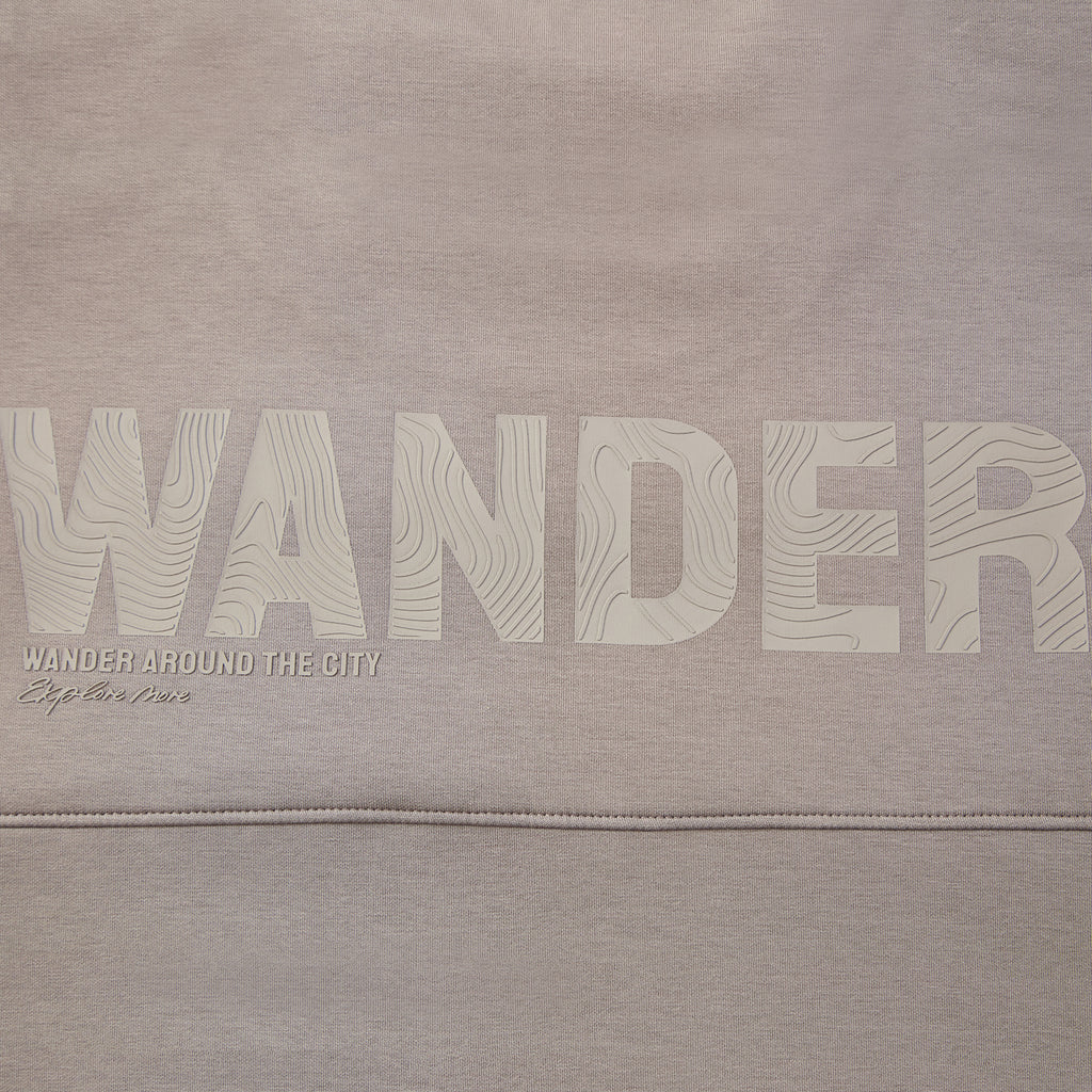 سويت شيرت رجالي مريح بأكمام طويلة وياقة دائرية متشابكة من مجموعة Wander Wonder