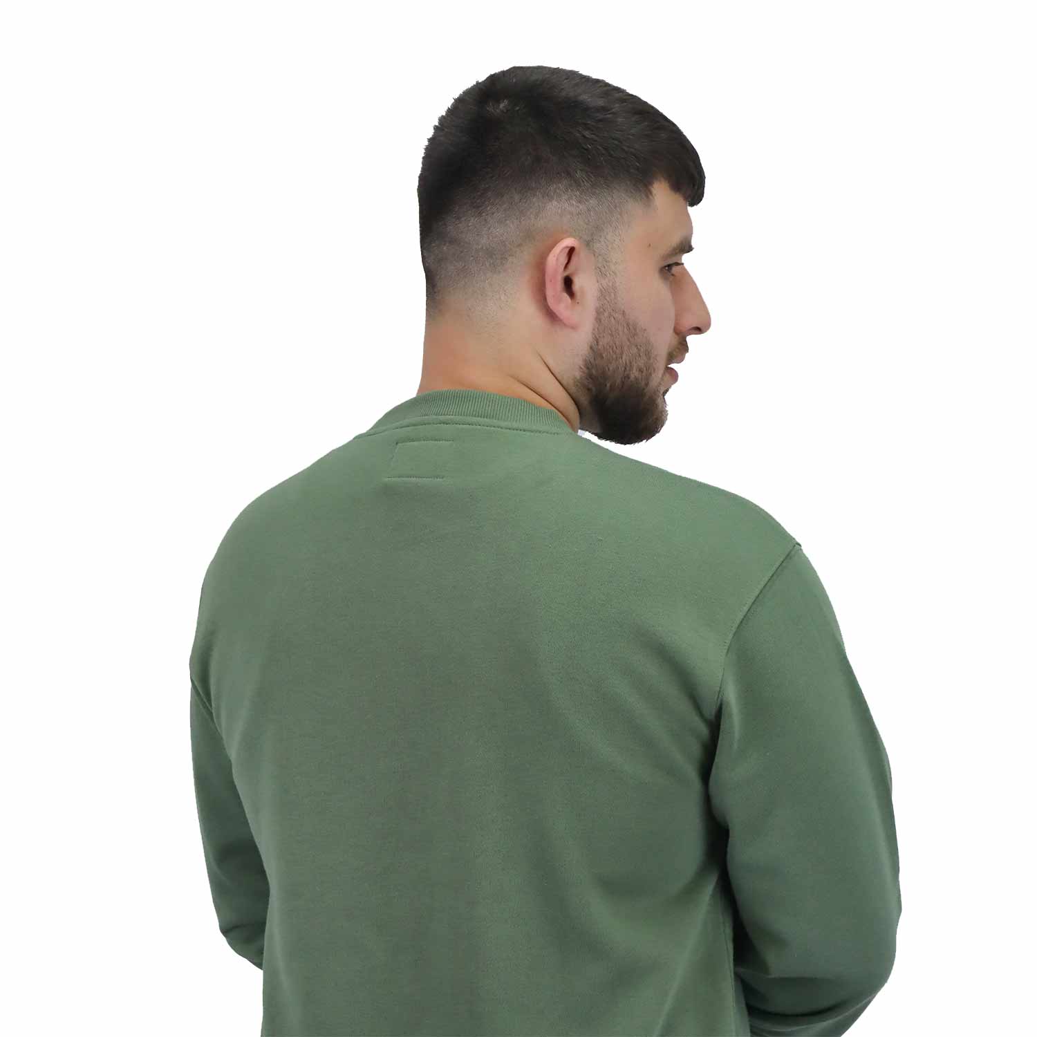Men's Classic French Terry Crew Neck Long Sleeve Relaxed Fit Print Sweatshirt