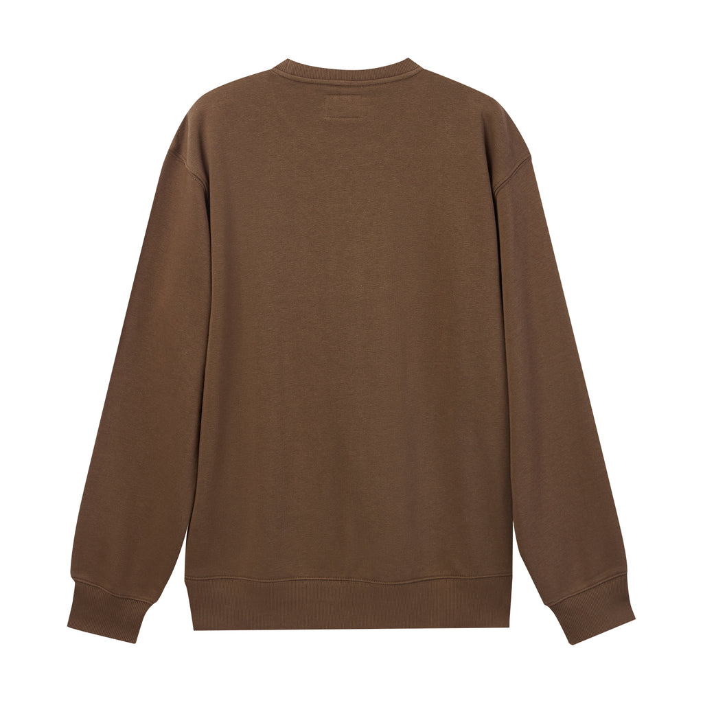 Men's Classic French Terry Crew Neck Long Sleeve Relaxed Fit Print Sweatshirt