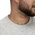 Men's French Terry Crew Neck Long Sleeve Classic Print Sweatshirt