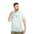 Giordano Men's Slim Fit Cotton Jersey Signature Print Tee-Green