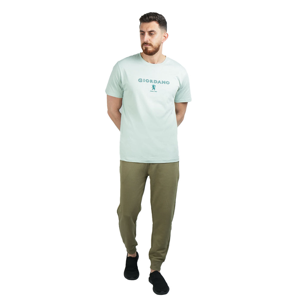 Men's Slim Fit Cotton Jersey Signature Print Tee