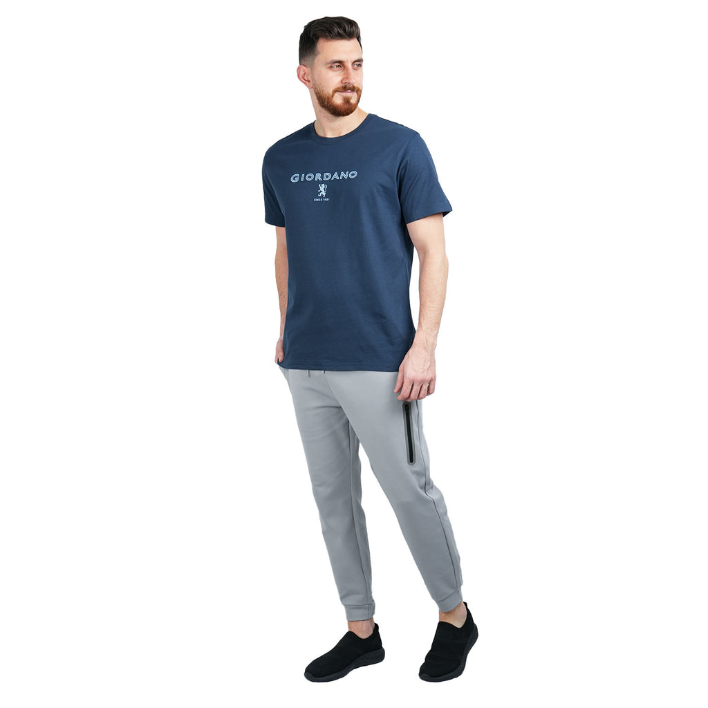 Men's Slim Fit Cotton Jersey Signature Print Tee