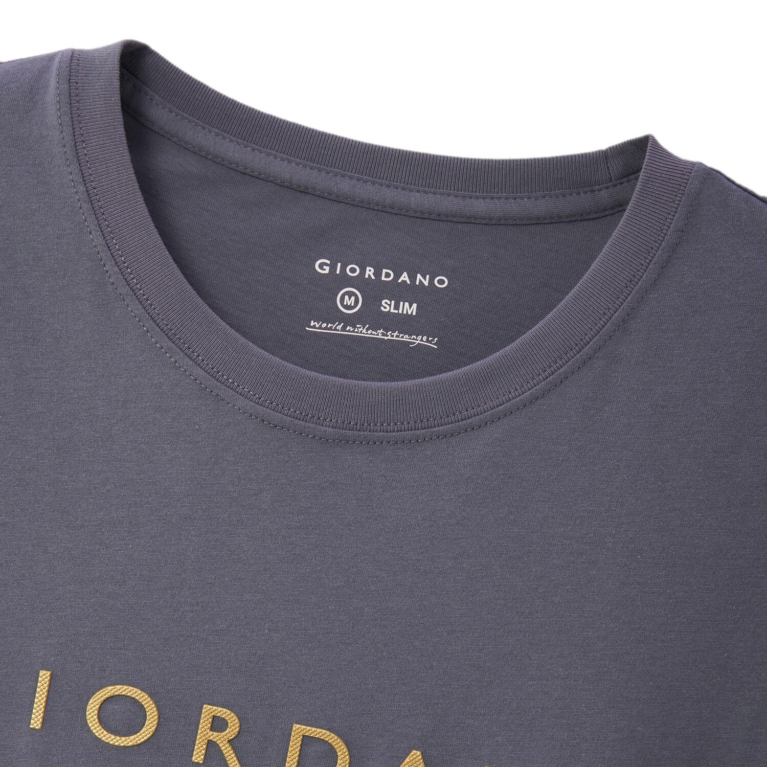 Men's Slim Fit Cotton Jersey Signature Print Tee
