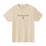 Giordano Men's Slim Fit Cotton Jersey Signature Print Tee-Brown