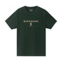 Giordano Men's Slim Fit Cotton Jersey Signature Print Tee-Green