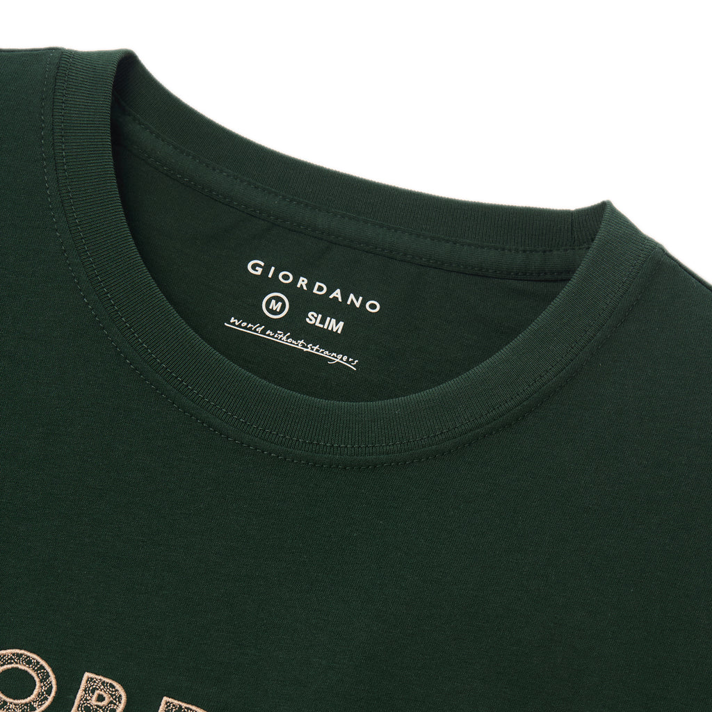 Men's Slim Fit Cotton Jersey Signature Print Tee