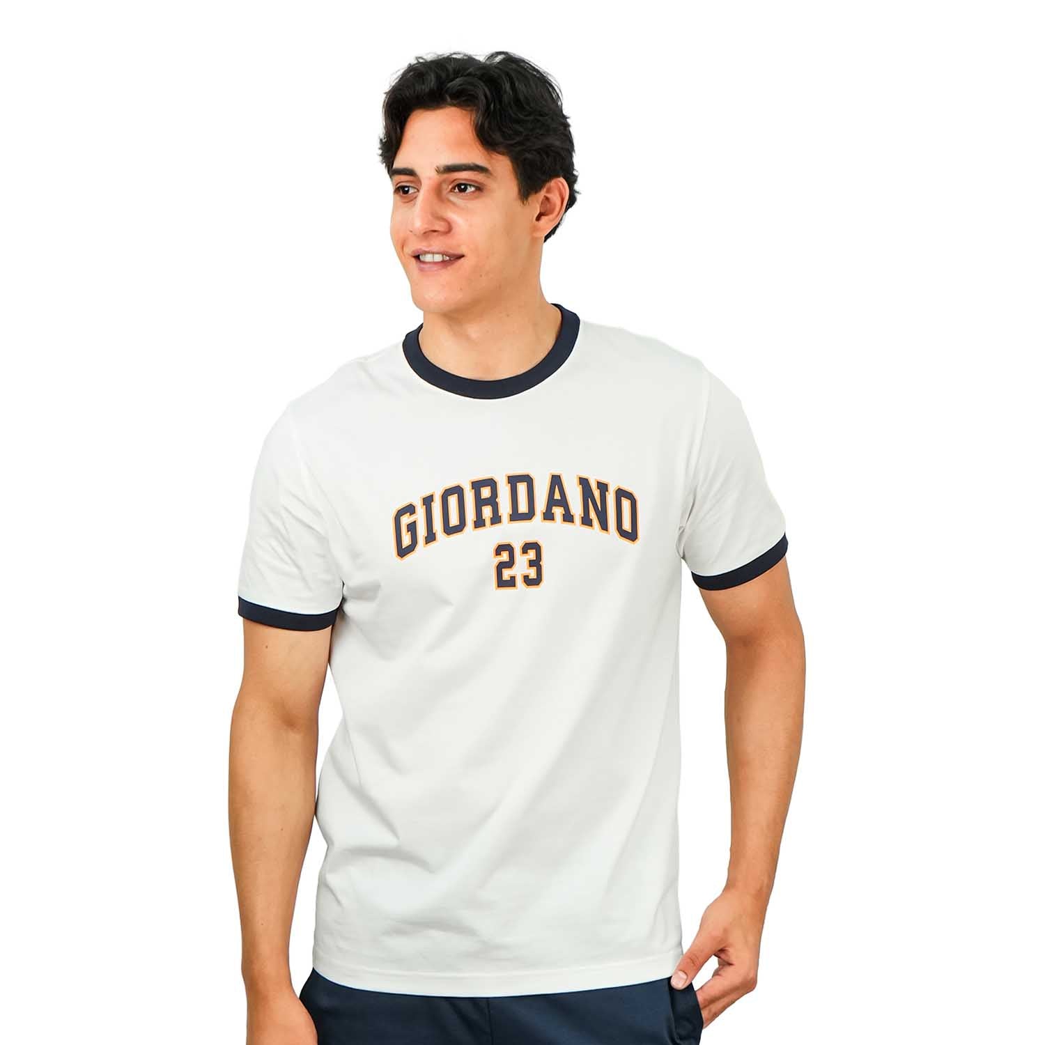 Men's Slim Fit Cotton Jersey Tee | Signature Print & Comfort