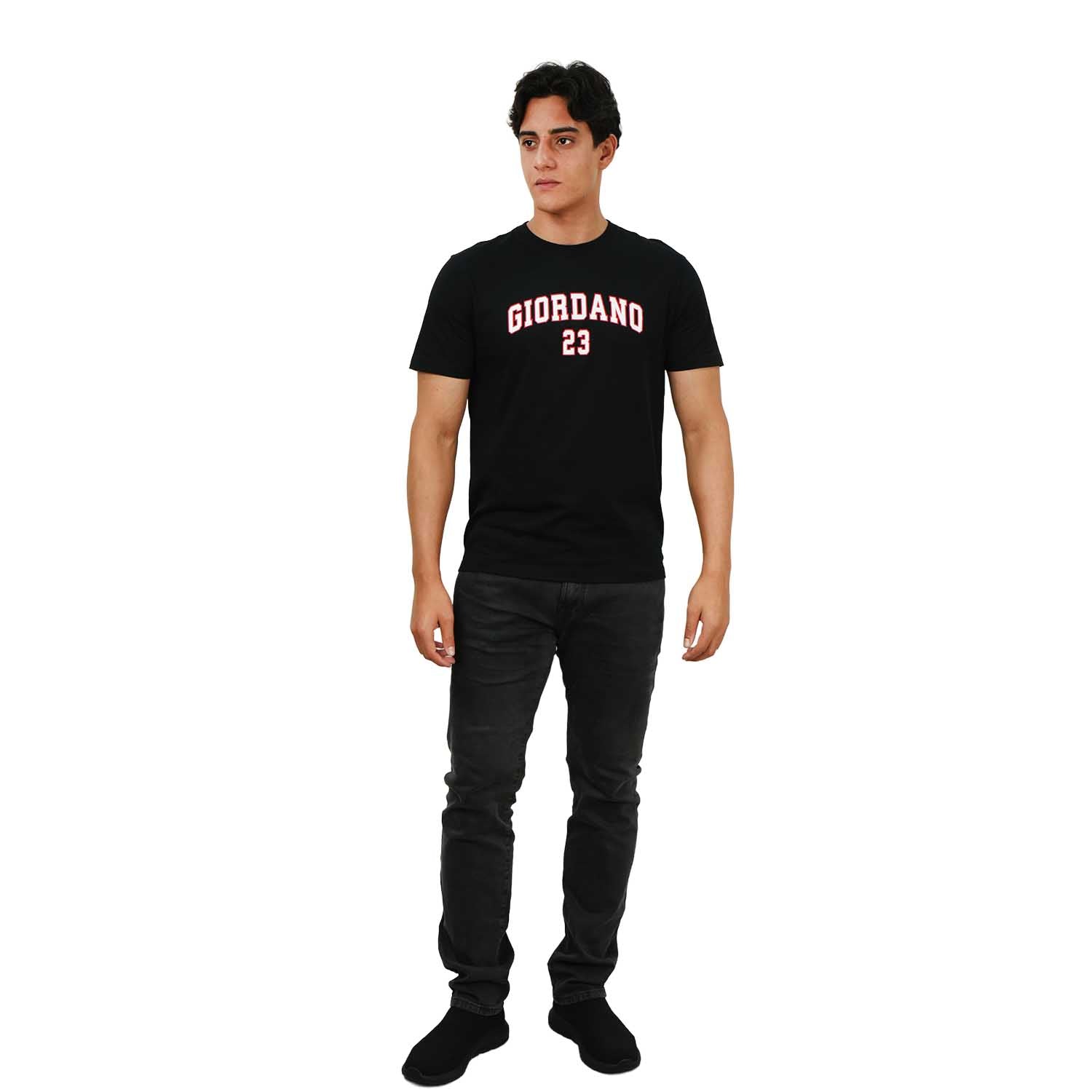 Men's Slim Fit Cotton Jersey Tee | Signature Print & Comfort