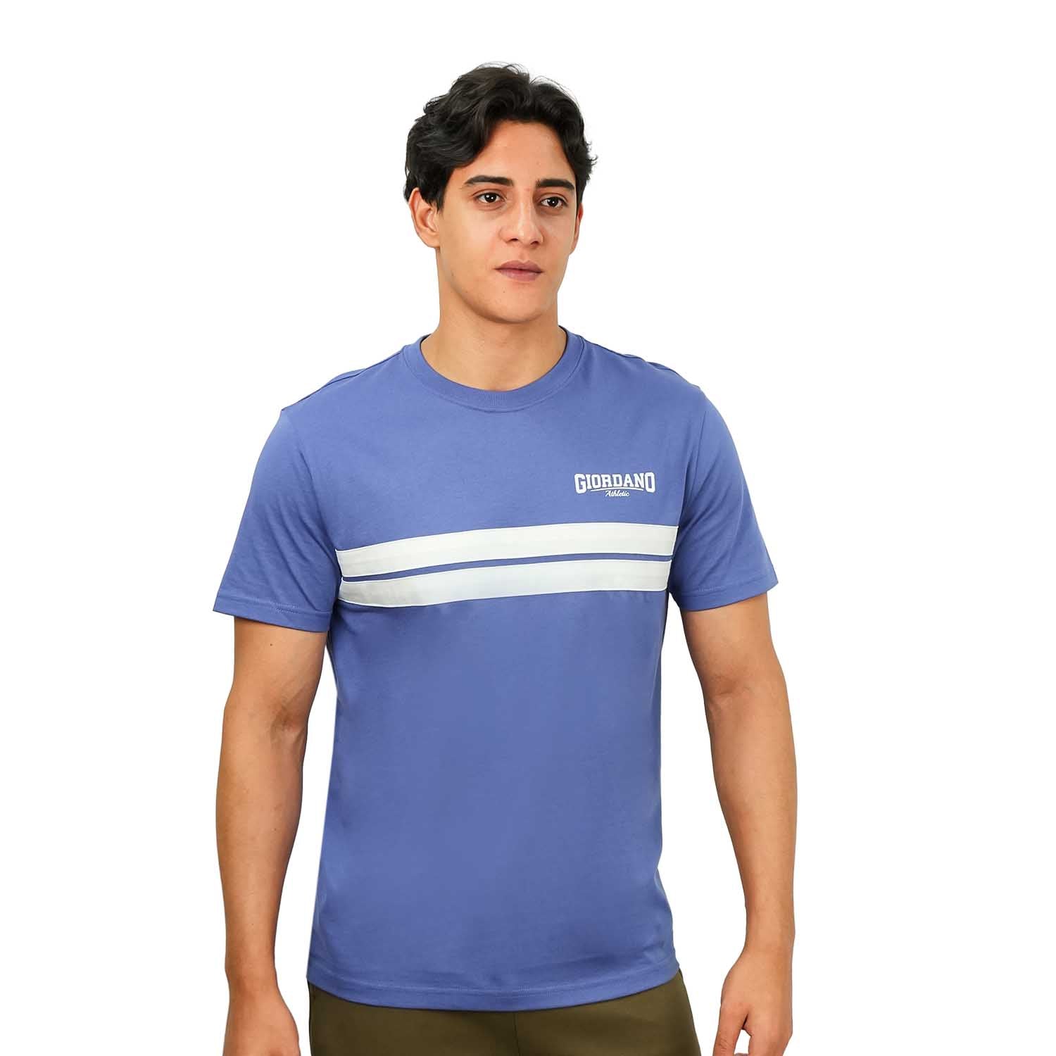 Men's Slim Fit Cotton Jersey Tee | Signature Print & Comfort