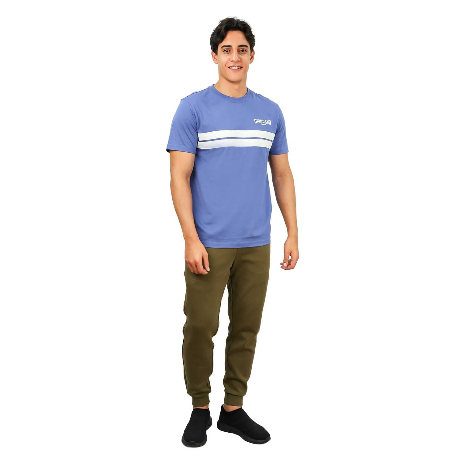 Men's Slim Fit Cotton Jersey Tee | Signature Print & Comfort