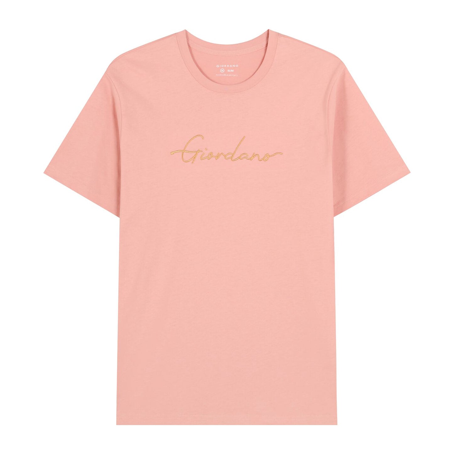 Men's Cotton Crewneck Tee With Signature Print