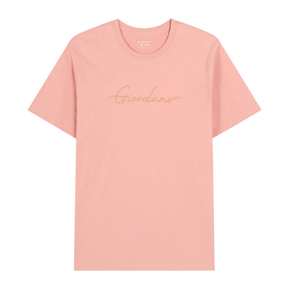Men's Cotton Crewneck Tee With Signature Print