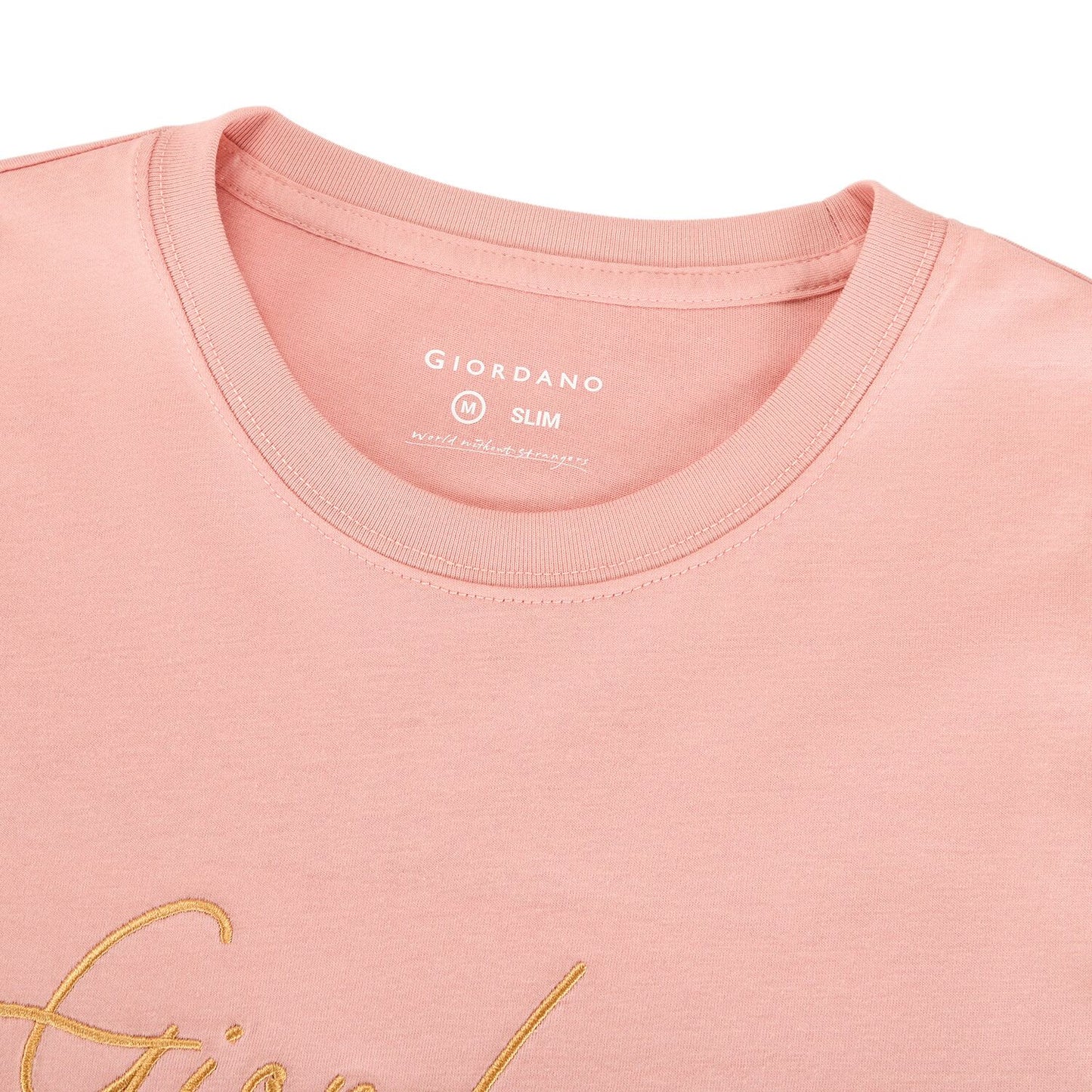 Men's Cotton Crewneck Tee With Signature Print