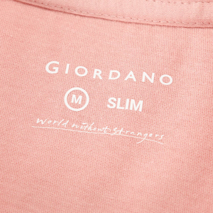 Men's Cotton Crewneck Tee With Signature Print