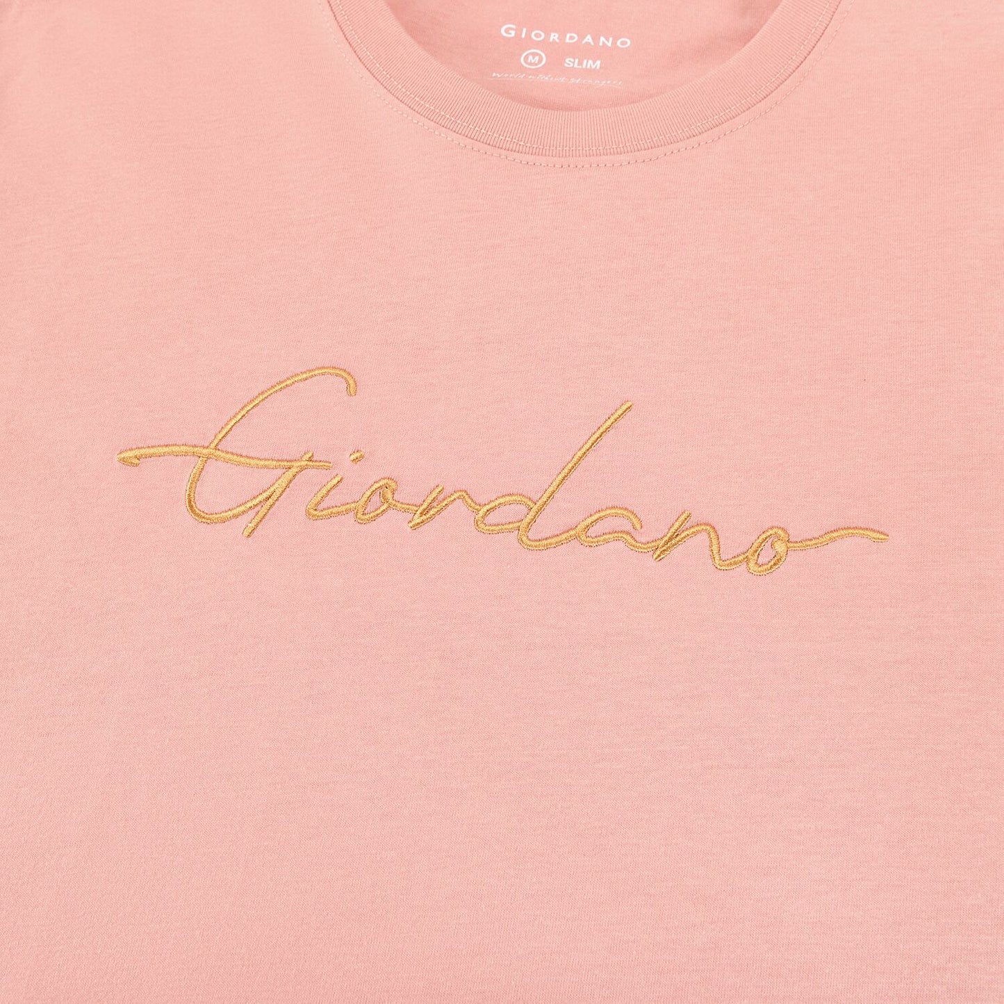 Men's Cotton Crewneck Tee With Signature Print
