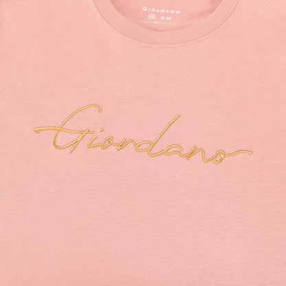 Men's Cotton Crewneck Tee With Signature Print