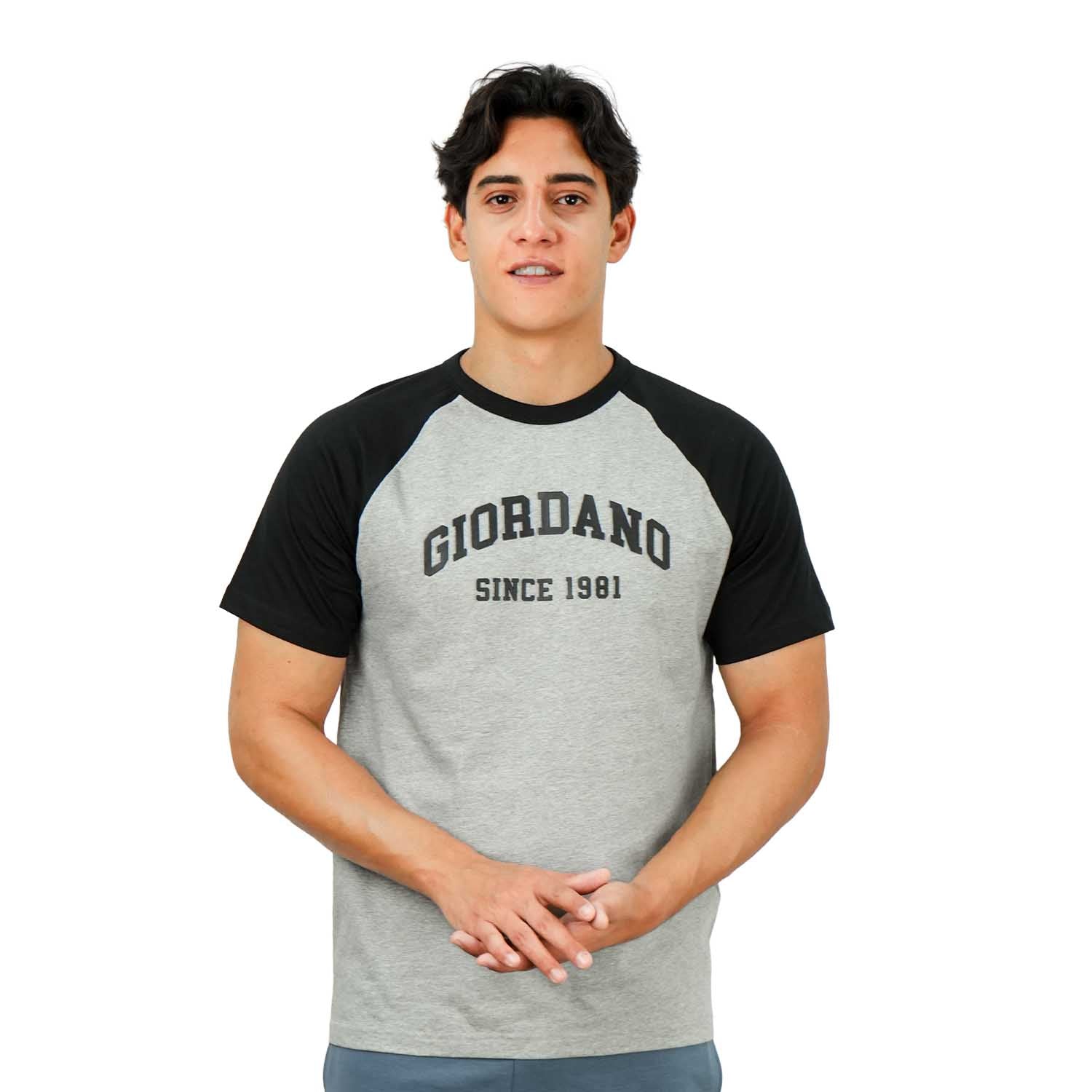 Men's Print Slim Fit Cotton Jersey Reglan Tee