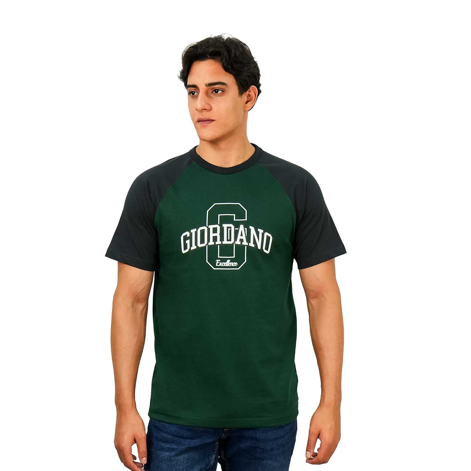 Men's Print Slim Fit Cotton Jersey Reglan Tee