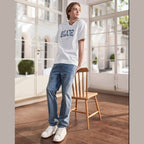 Men's Classic Blue Print Tee | 100% Cotton Comfort