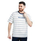 Giordano Men's Classic Blue Print Tee | 100% Cotton Comfort-Multicolor