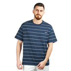 Giordano Men's Classic Blue Print Tee | 100% Cotton Comfort-Multicolor