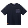 Men's Classic Blue Print Tee | 100% Cotton Comfort